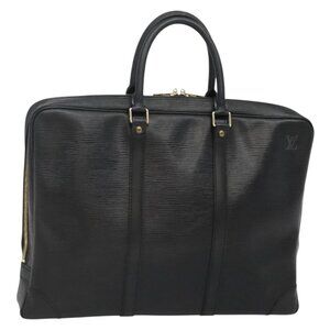 LOUIS VUITTON Epi Porte Documents Voyage Business Bag Black M54472 Auth ep9874